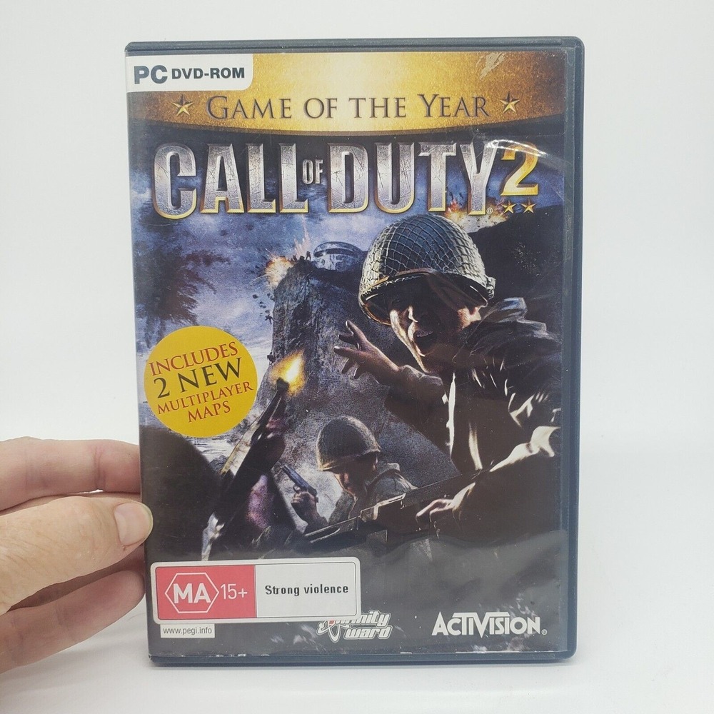 Call Of Duty 2 Game of the Year 2005 PC DVD-Rom Includes 2 new Multiplayer maps